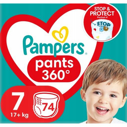 Pieluchy Pieluchomajtki Pampers Pants 7 17+ kg 74