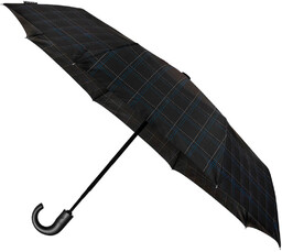 Parasol Męski, Automatyczny, Składany Impliva, Czarny W Delikatną