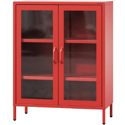 Witryna do salonu GINA modern: czerwona (1595),