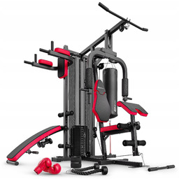 Atlas treningowy z workiem 3-stanowiskowy solidny wielofunkcyjny siłownia