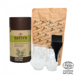 SATTVA HENNA CIEMNY BRĄZ 150 g. - Darmowa