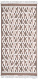 Dywan dwustronny Kilim Modern geometria beżowy