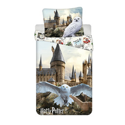 Jerry Fabrics Pościel bawełniana 140x200 Harry Potter Hedwiga