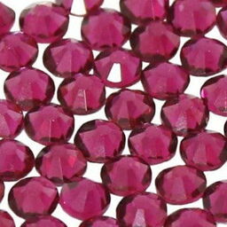 Cyrkonie do paznokci szklane SS3 Fuchsia ok.50 szt