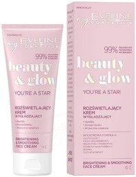 Eveline Beauty & Glow, rozświetlający krem wygładzający, 75ml