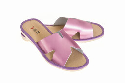 Wójciak Podhale Kapcie po domu damskie skóra naturalna