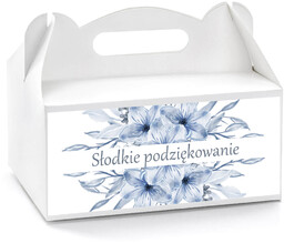 Pudełka na ciasto z kwiatami - 6 szt.