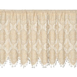 Eurofirany Zazdrostka 60x150 Moly beżowa jasna z ażurowym