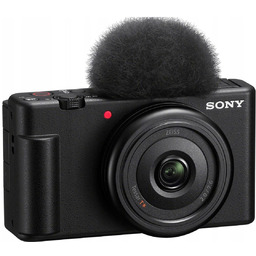 Aparat cyfrowy kompaktowy Sony ZV-1F Czarny do vlogowania