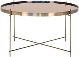 Stolik kawowy okrągły szklany Venezia 70 cm nowoczesny