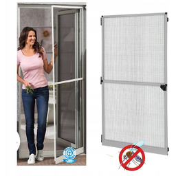 Moskitiera drzwiowa aluminiowa 100x230 biała Na Drzwi Balkonowe