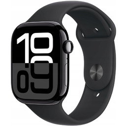 Apple Watch 10 42/Onyks Aluminum/Czarny Pasek Sportowy S/m
