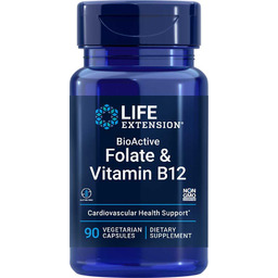 Bioaktywny Folian i Witamina B12, 90 kaps.