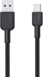 Aukey Kabel nylonowy USB-A do USB-C, QC, 60W,