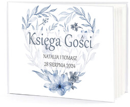 Księga gości weselnych z kwiatami - 50 kartek
