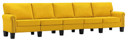 Elior 5-osobowa żółta sofa dekoracyjna - Dionas 5X