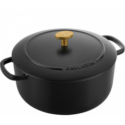 Ballarini Garnek żeliwny Okrągły 3l Czarny Bellamonte