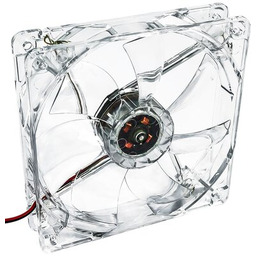 Wentylator systemowy Akyga AW-12A-BR 12cm LED czerwony Molex