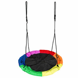 Huśtawka ogrodowa bocianie gniazdo 100cm Multicolor Ecotoys