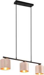 Trio Leuchten Julieta 319000344, matowy czarny metal, welur