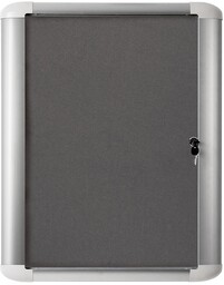 Gablota tekstylna wewnętrzna MASTER, szara, 816x995 mm