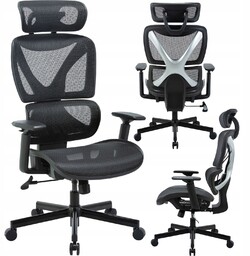 Fotel Biurowy Ergonomiczny Gamingowy Krzesło Obrotowe Mozos Ergo-r