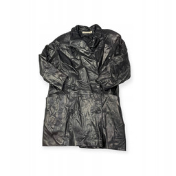 Czarny skórzany płaszcz damski Fairbrooke XL