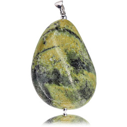 Turkus Żółty Piękny Wisiorek Srebro