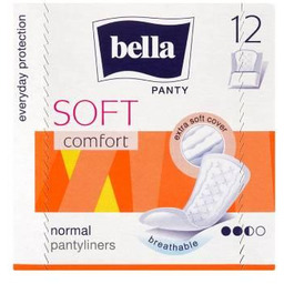 BELLA PANTY SOFT COMFORT Wkładki higieniczne, 12 sztuk
