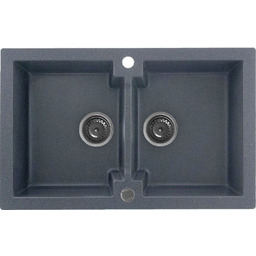 Zlewozmywak granitowy Kernau KGS A 80 2B Graphite