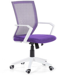 Beliani Krzesło biurowe regulowane fioletowe RELIEF