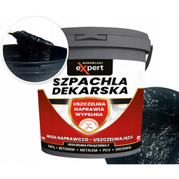 Uszczelniacz Dekarski szpachla masa bitumiczna zbrojona włóknami Czarna