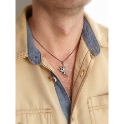 Wisiorek srebrny - Smok szary