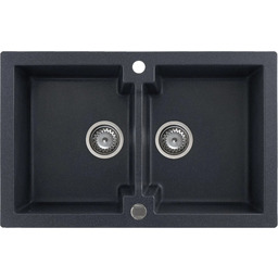Zlewozmywak granitowy Kernau KGS A 80 2B Black