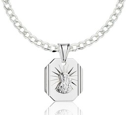 Łańcuszek Srebrny Pancerka 2,30 mm z Medalikiem pr