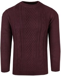 Męski Sweter z Dzianiny Bawełnianej (Knit) - Adriano