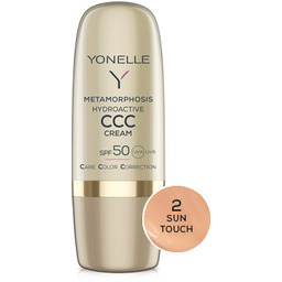 Yonelle Metamorphosis, hydroaktywny krem koloryzujący CCC, SPF 50,