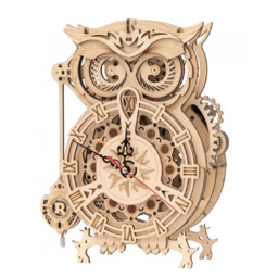 Model do składania - Zegar Sowa (drewniany)