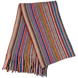 Kolorowy szal męski z wełny owczej SW-012