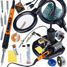 Zestaw Do Lutowania Precyzyjnego Trzecia Ręka Led Lupa