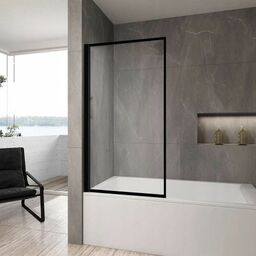 Czarny parawan nawannowy ruchomy 70 cm Lagos Rea