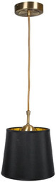 Lumes Nowoczesna czarna lampa wisząca - K495-Powen