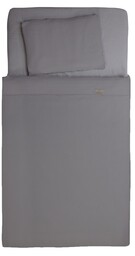 BabyMatex Pościel muślinowa 100x135 Muslin szara z ochraniaczem