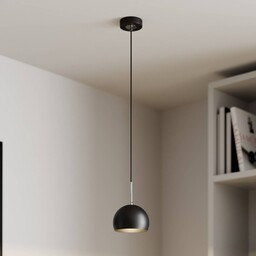 Lampa wisząca Cool Luminex, możliwość ściemniania, czarny, salon