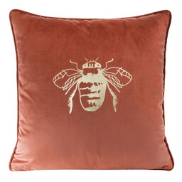 Eurofirany Poszewka dekoracyjna 45x45 Blink 14 ceglasta pszczoła