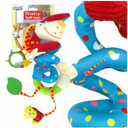 Miękka Zawieszka Spirala do Wózka Łóżeczka Piesek Edukacyjna