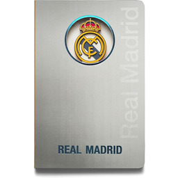 MOCIWORLD Notes Real Madrid z logo 3D oprawiony