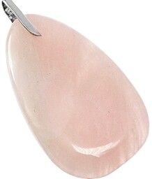 Kwarc Różowy Przepiękny Duży Wisiorek Srebro 925