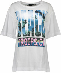 LOVE MOSCHINO T-SHIRT Z KRÓTKIM RĘKAWEM DAMSKI BIAŁY