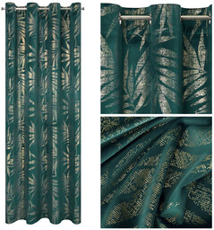 Zasłona Velvet Elena 140 x 250 Przel C.Turkusowy